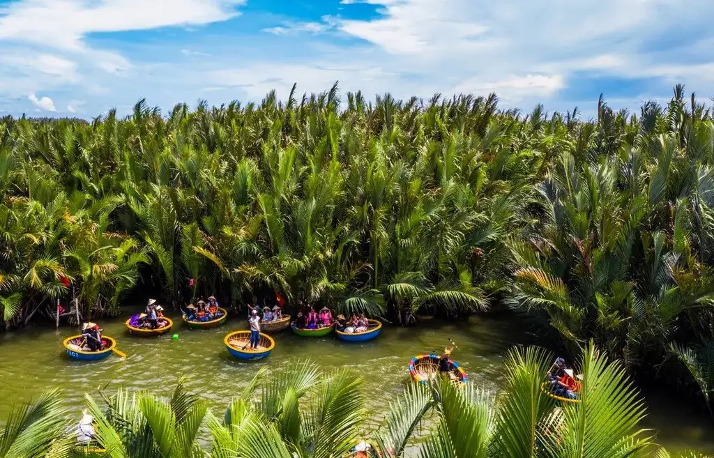 A water-coconut channel in Bến Tre